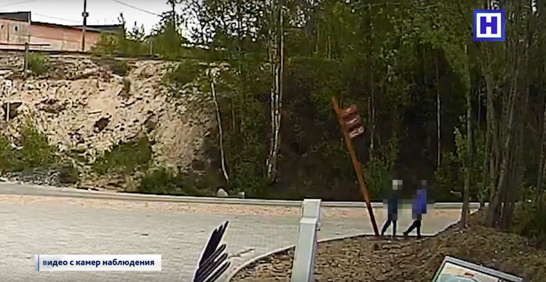 Юные вандалы попали на видео в Мурманской области Вандалы