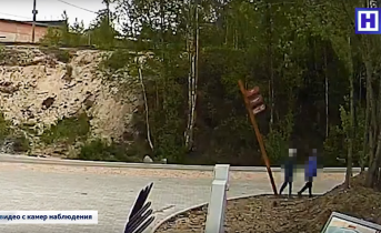 Юные вандалы попали на видео в Мурманской области Вандалы